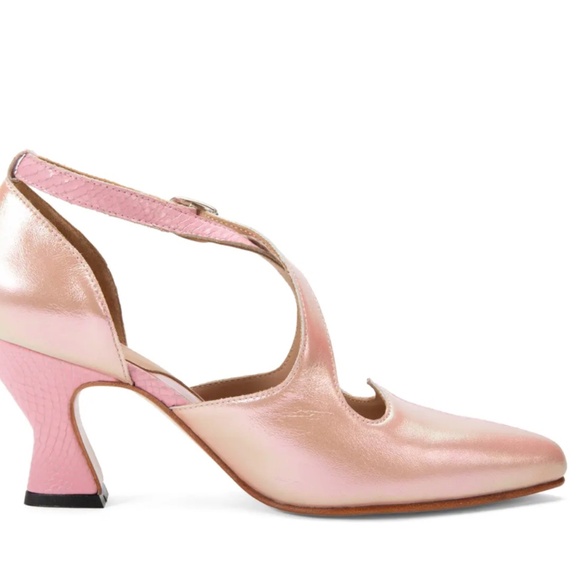 John Fluevog Poser Lisa Marie ELEGANT CROSS-STRAP HEEL - Picture 3 of 6